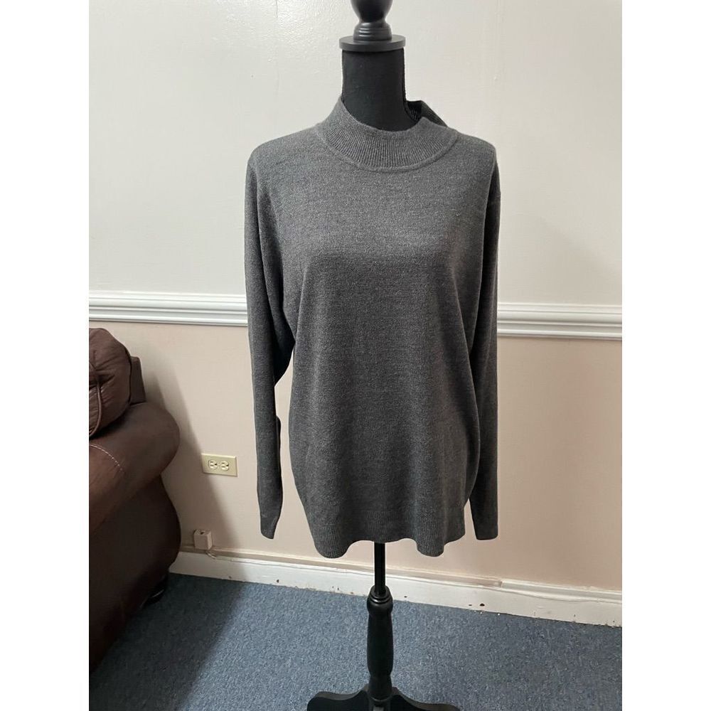 Sag Harbor Grey Plus Sweater